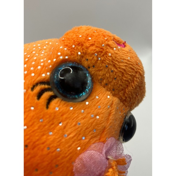 First & Main Fantasea Maya Manatee Orange Pink Sparkle Glitter Plush Toy NWT - Picture 6 of 6